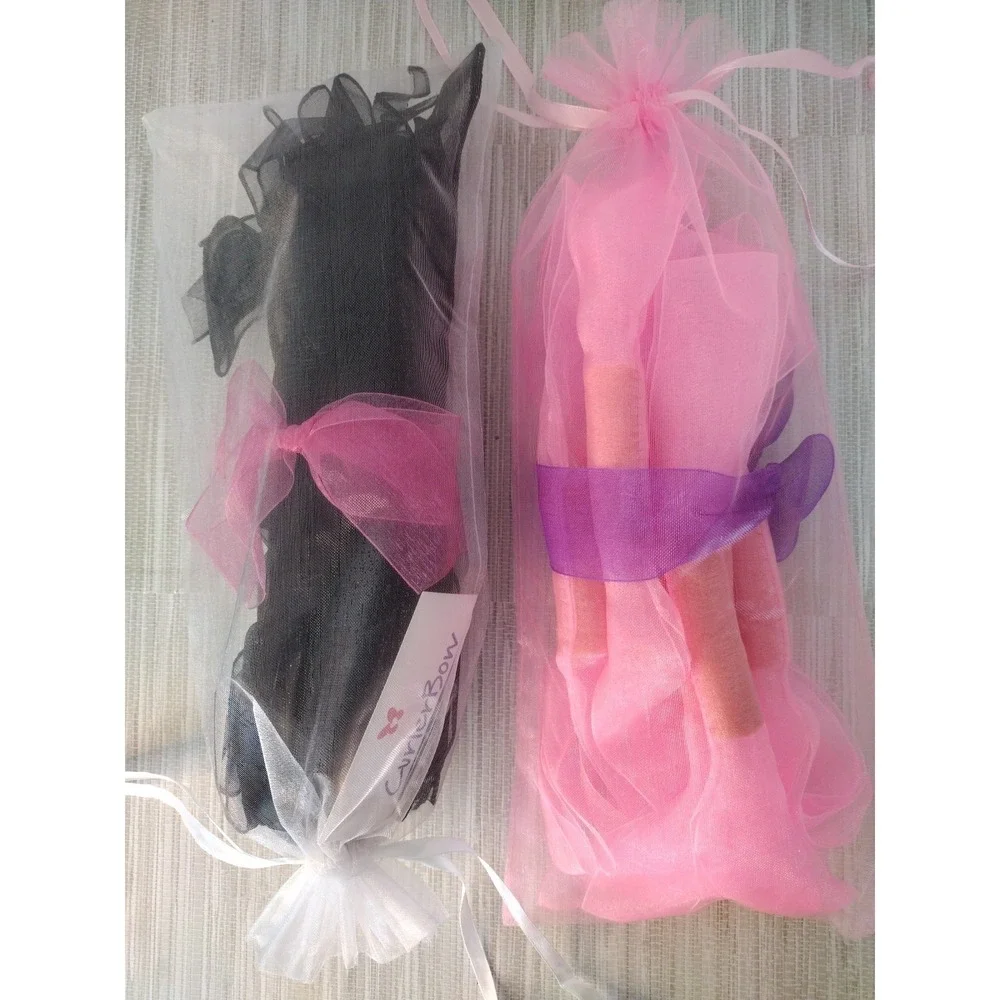 18 Soft Heatless Hair Curlers Women‎ Pink Black Reusable Don't Damage Your Hair